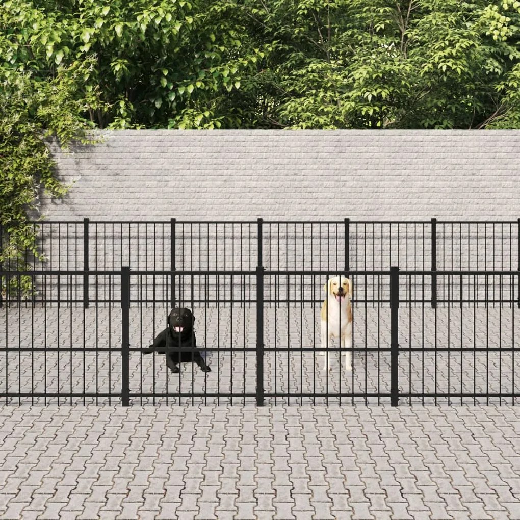 Gabbia Per Cani Da Esterno İn Acciaio 42,34 M² /