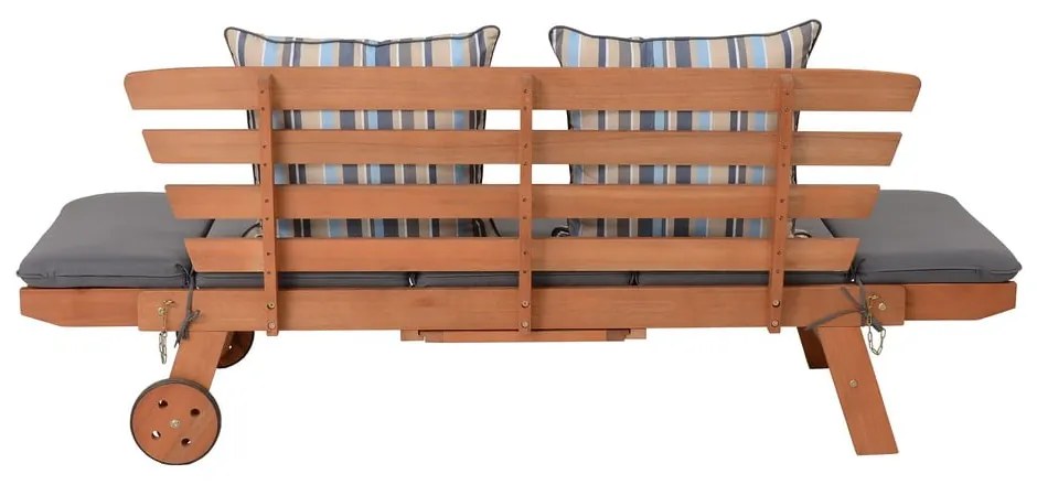 Panca da giardino marrone in legno massiccio Rincon – Garden Pleasure