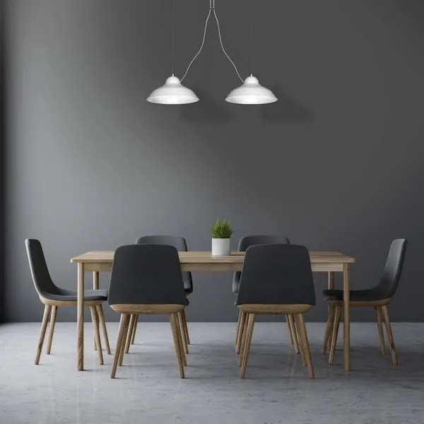 Lampadario a sospensione con filo GUSTAV 2xE27/60W/230V