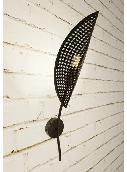 Applique LOTUS 1xE14/10W/230V nero/oro