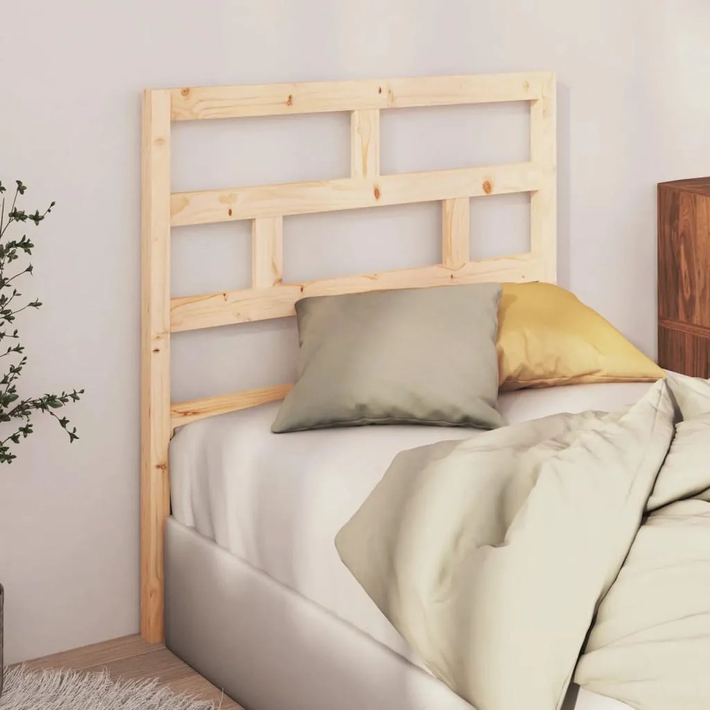 Testiera Per Letto 96x4x100 Cm İn Legno Massello Di Pino /