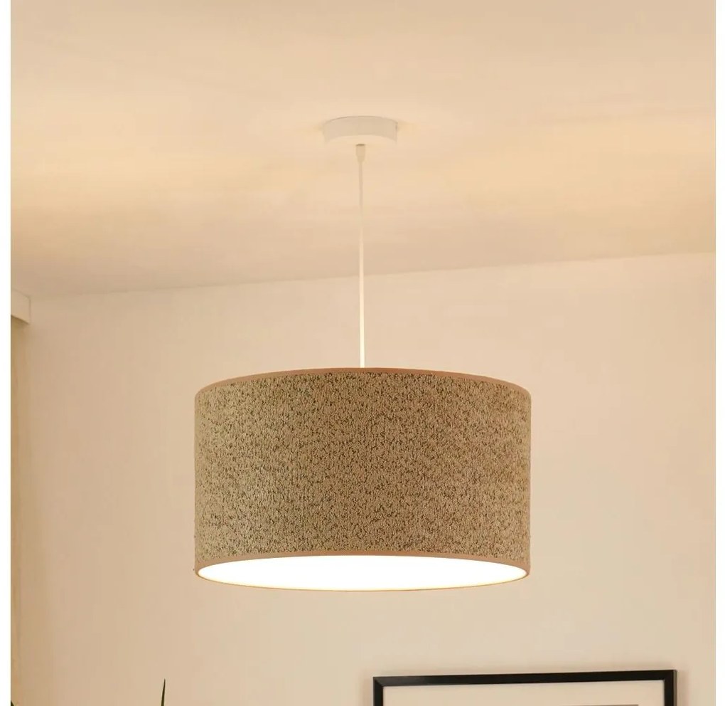 Brilagi - Lampadario a sospensione con filo BOUCLE ROLLER 1xE27/15W/230V diametro 45 cm marrone