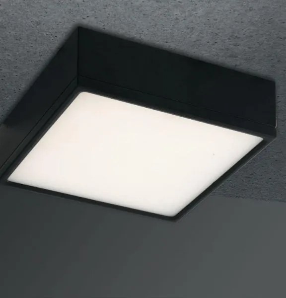 Plafoniera led klio nera 64,8w 6200lm 4000k 40x40x5,2cm