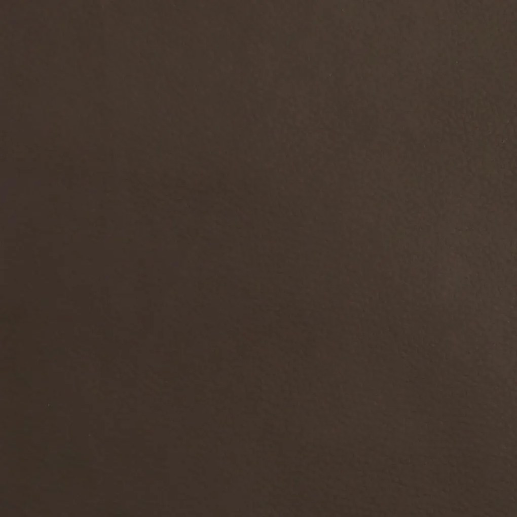 Poggiapiedi marrone 60x60x36 cm in similpelle