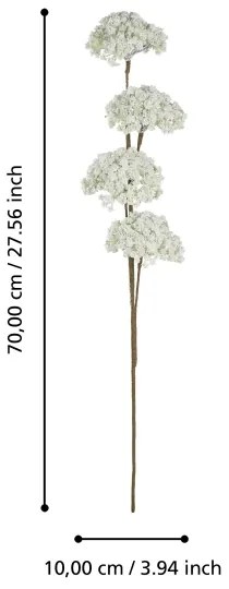 Eglo 428237 - Fiore artificiale DEMING 70 cm bianco