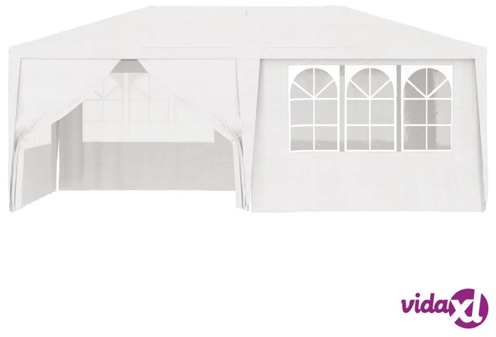 vidaXL Gazebo Professionale con Pareti 4x6 m Bianco 90 g/m²