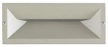 Lampada applique a incasso SHADE 25x9 cm per esterni in alluminio Silver