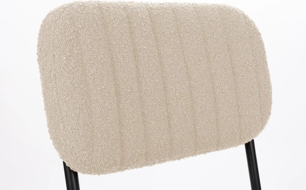 Sedia da pranzo color crema Jake – White Label