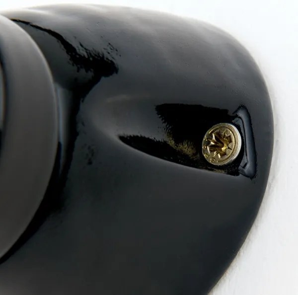 Orion - Applique FROST 1xE27/60W/230V nera