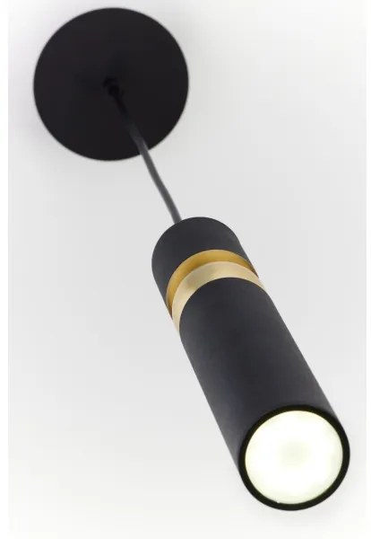 Jupiter 2003 - Lampadario a sospensione con filo ALAS 1xGU10/10W/230V nero/oro