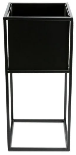 Portafiori 50x24 cm nero