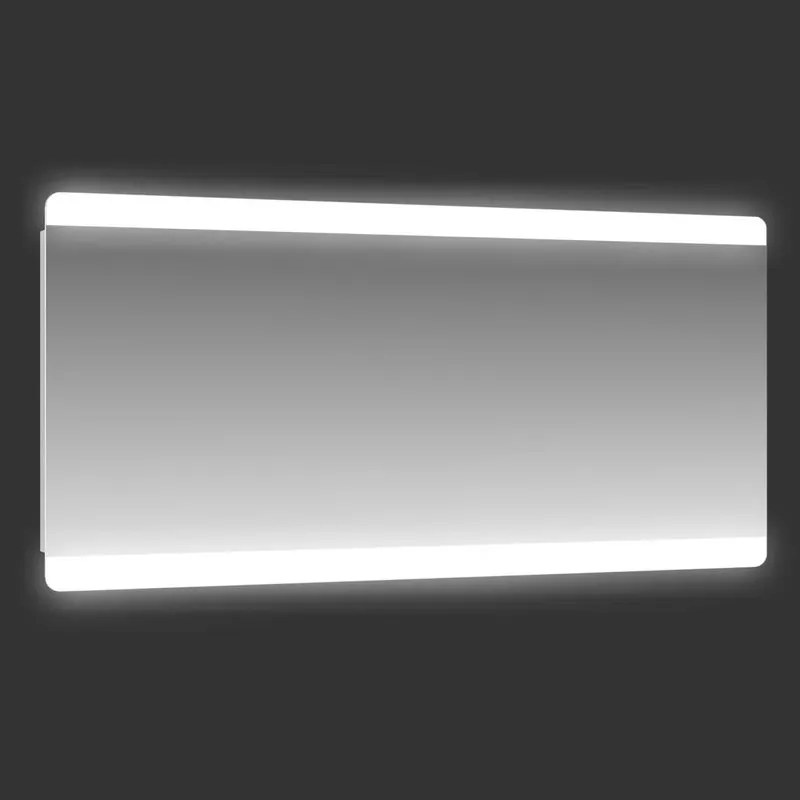 Specchio con illuminazione integrata bagno rettangolare Retroil L 140 x H 70 x P 2 cm grigio / argento