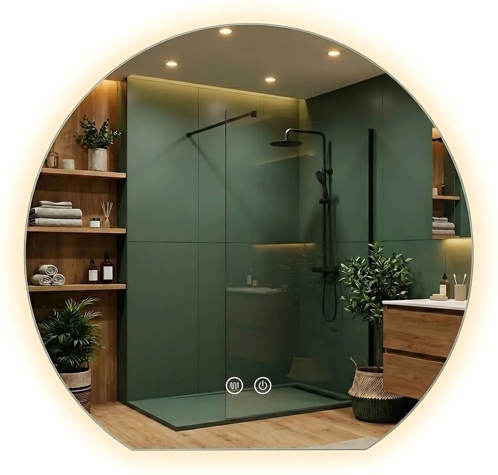 Specchio LED Fabio – 100×90 cm