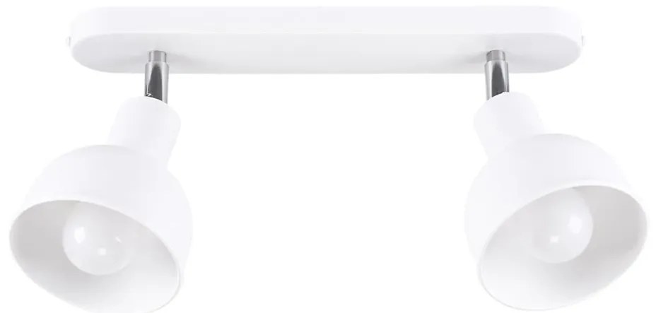 Sollux SL.1314 - Faretto ELBA 2xE27/15W/230V bianco