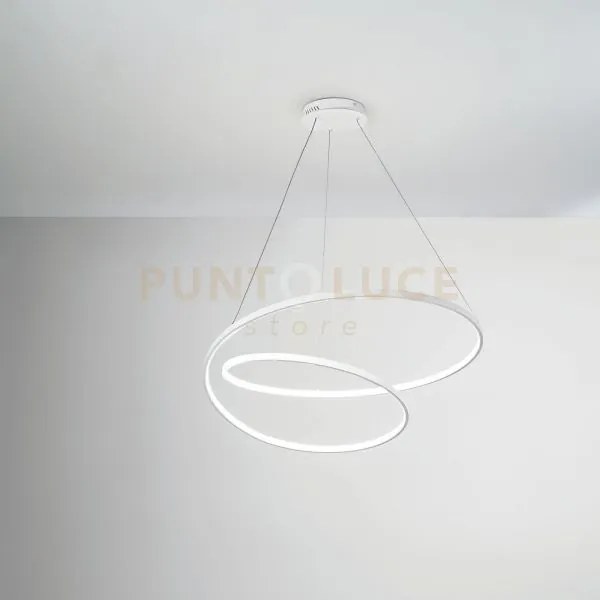 Lampadario a sospensione led lieve bianca 60w 8000lm cct 3000k 4000...