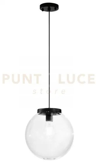 Sospensione polly in fibra di plastica e pmma trasparente 1 luce at...