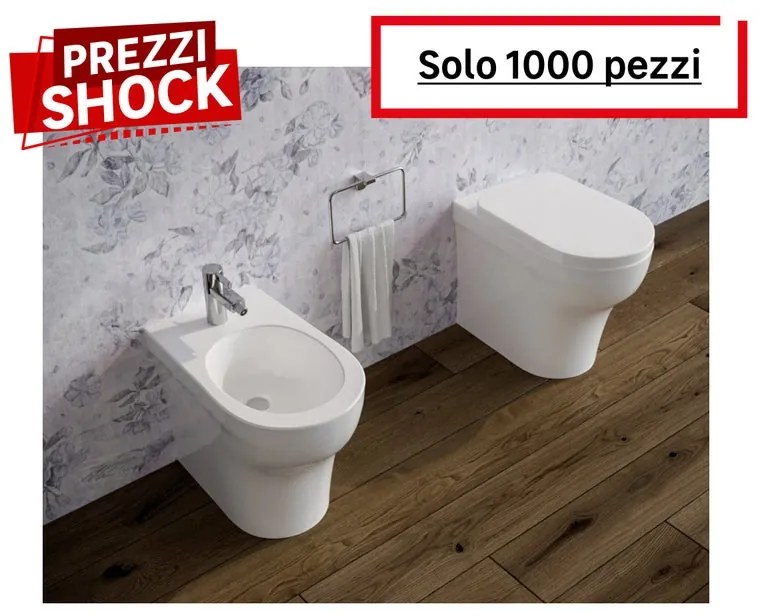 Bidet filomuro blue bianco