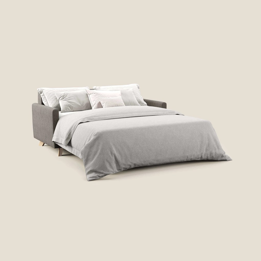 Edgar divano letto matrimoniale in tessuto felis impermeabile T03 talpa