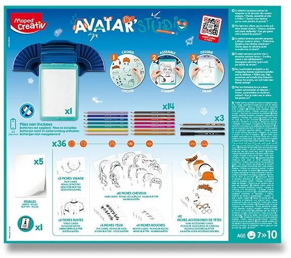 Set Maped Creativ Avatar Studio lavagna illuminata