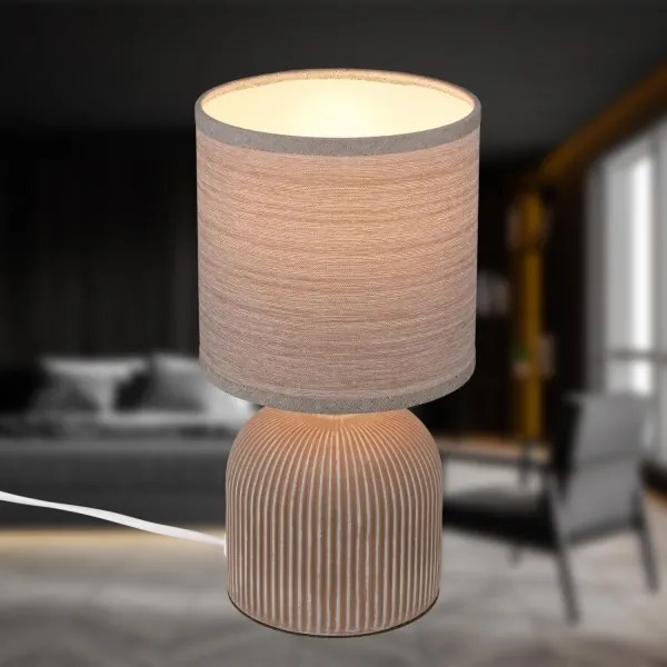 Brilo - Lampada da tavolo INO 1xE14/10W/230V marrone