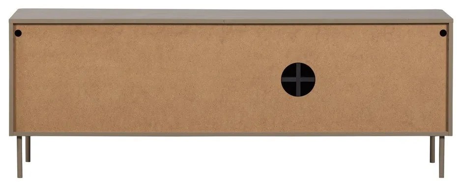 Mobile TV grigio tortora in pino massiccio 154x56x44 cm Gunnar – WOOOD