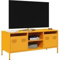 Mobile TV Giallo Senape 101,5x39x43,5 cm in Acciaio 851301