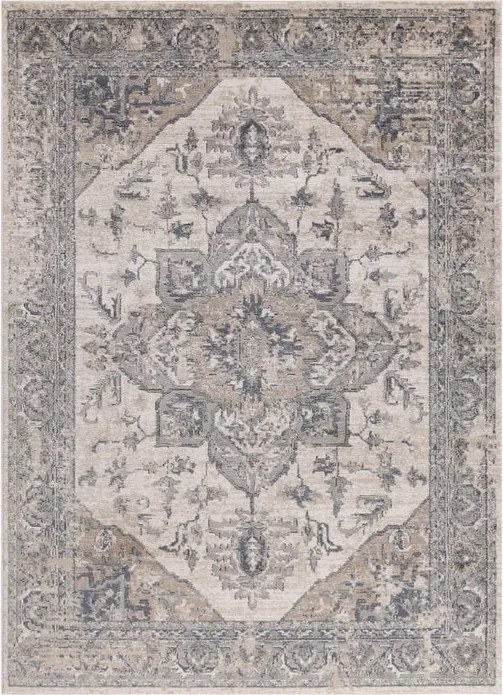 Tappeto Ohio B in polipropilene Crema e beige chiaro L 290 x L 200 cm