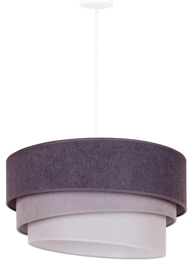 Duolla - Lampadario a sospensione con filo TRIO 1xE27/15W/230V diametro 45 cm antracite/grigio/bianco