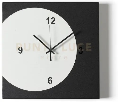 Orologio di design minimal ecleo nero,bianco marmo