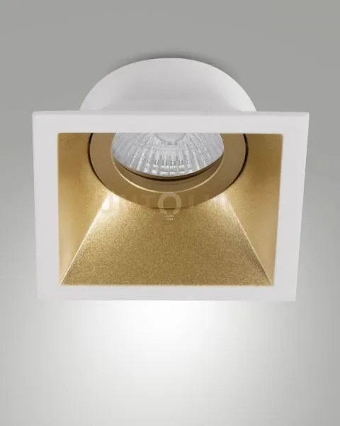 Toodle faretto attacco gu10 quadrato oro orientabile 9,3cm