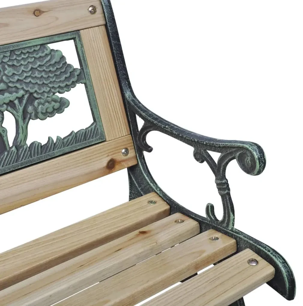 Panchina da giardino per bambini 84 cm in legno