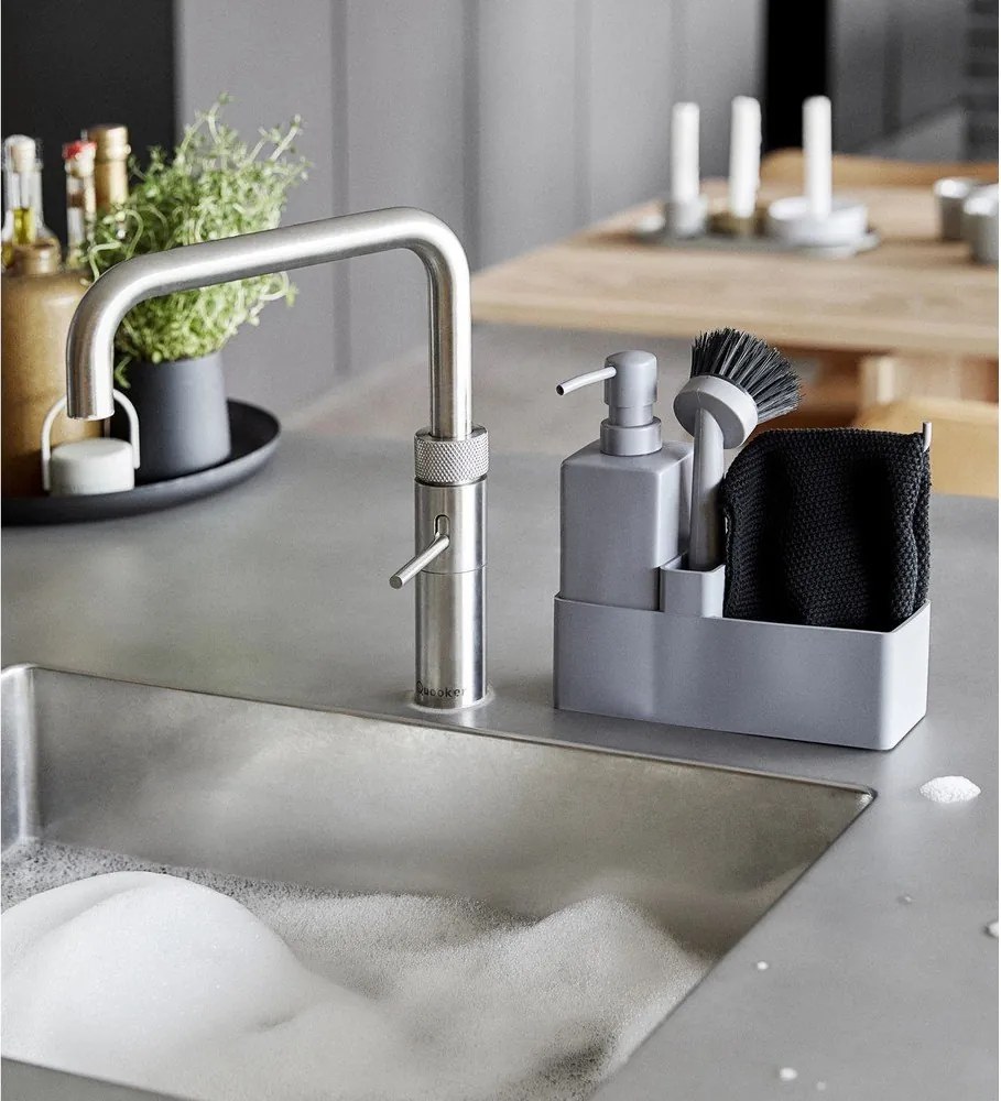 Supporto per detersivo grigio in plastica/in silicone Singles – Zone