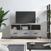 Mobile TV Grigio Sonoma 102x36x50 cm in Legno Multistratocod mxl 104814