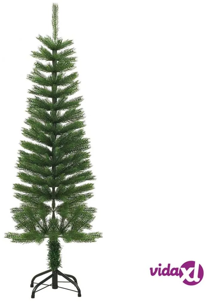 vidaXL Albero di Natale Artificiale Sottile con Base 120 cm PE