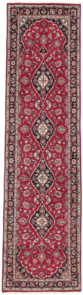 Kashan Tappeto 290 x 80 (Iran) Annodato A Mano