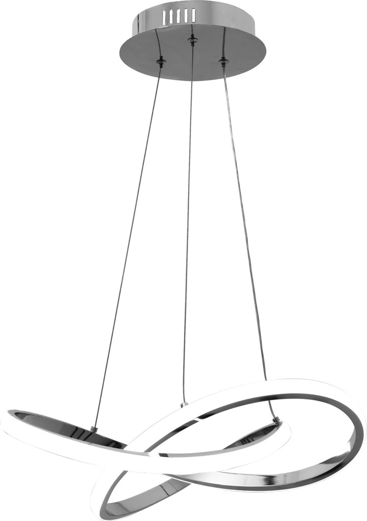 Lampada Da Soffitto Pensile Ring Moderno LED+Telecomando APP389-CP Bianco