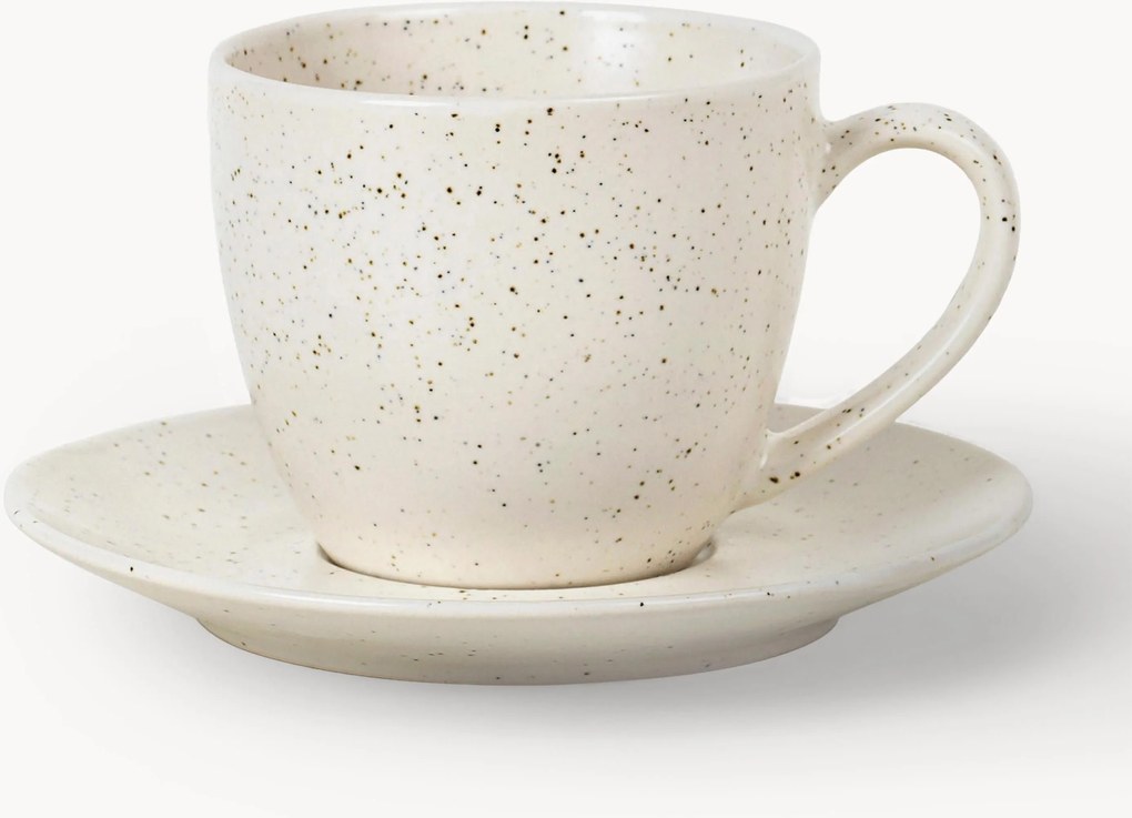 Tazza con piattino fatti a mano Nordic Vanilla