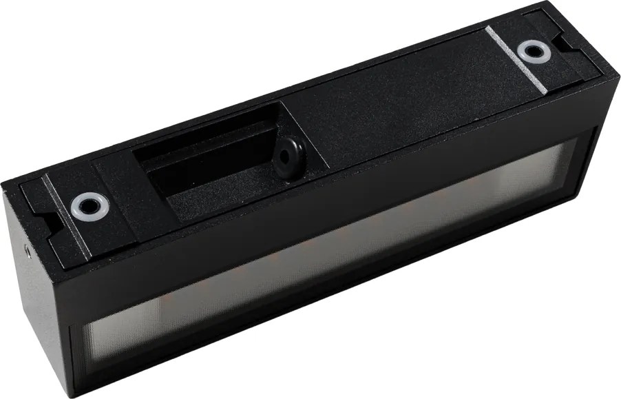 Lampada da parete moderna nera con LED IP65 - Steph