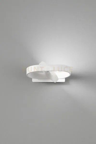 Plafoniera in metallo bianco belt led 6w cct 3000k 4000k 6000k cri?...