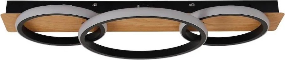 Plafoniera LED ROWENA LED/18W/230V nera/marrone