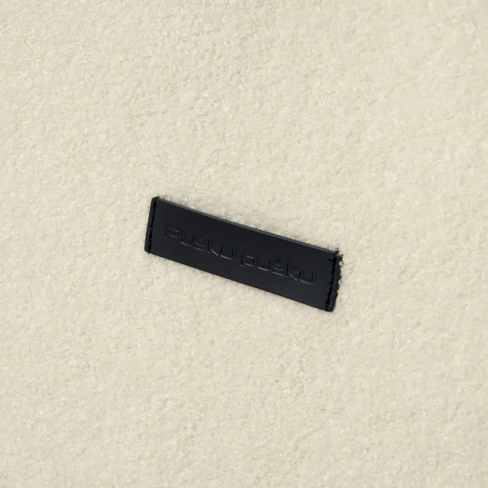 Puof a sacco color crema con rivestimento in bouclé Sofa Seat Lounge – SLOWDOWN