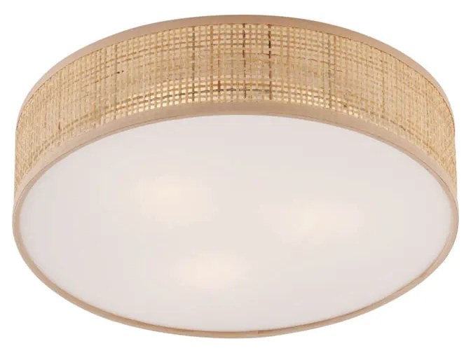 Lampada da soffitto orientale in rattan 38 cm - Trammy