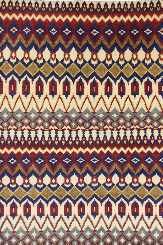 Teppich Tappeto 240 x 180 Rosso (Indian) Annodato A Mano
