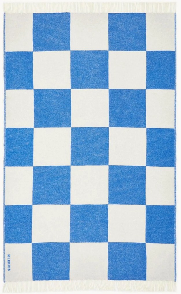 Plaid in lana con frange Klekks No. 2