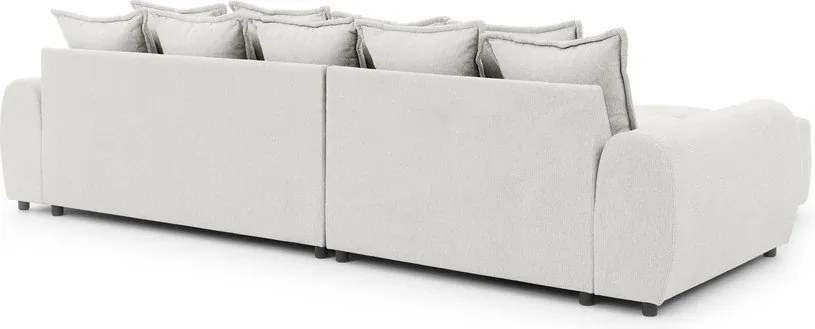 Divano angolare bianco (con penisola a sinistra/con chaise lounge) Albane – Ropez