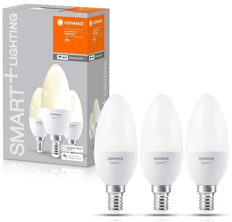 SET 3x Lampadina LED dimmerabile SMART+ E14/5W/230V 2700K Wi-Fi - Ledvance
