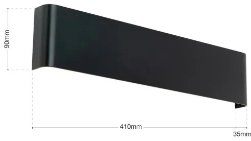 Orion - Applique LED ACCENT LED/14W/230V nera