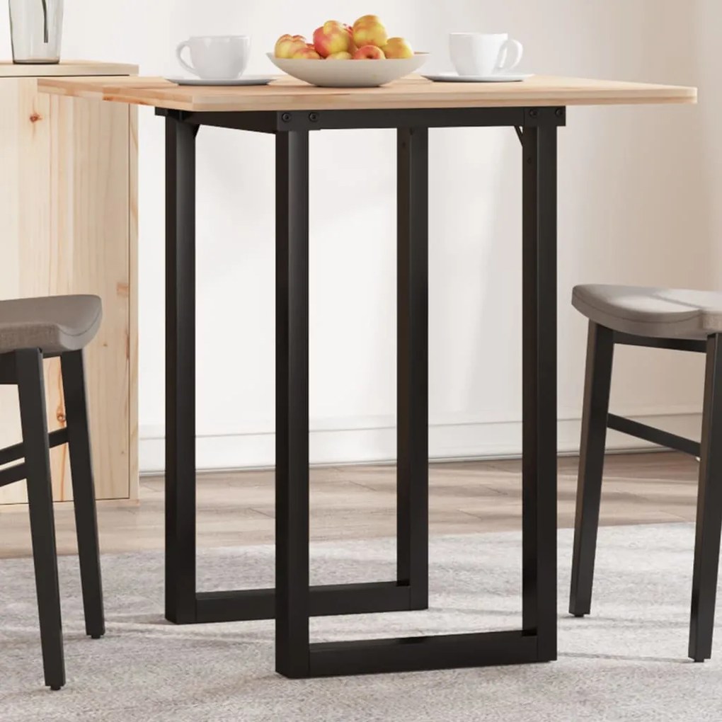 Telaio gambe a o per tavolo da pranzo 50x40x73 cm in ghisa