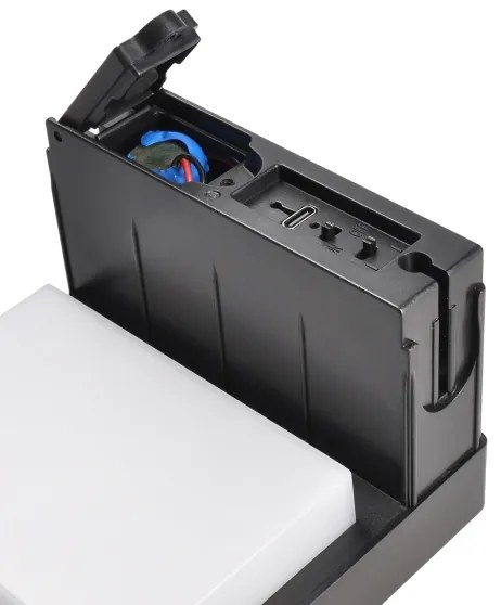 Solight WO7202 - Lampada solare LED con sensore PALERMO LED/5W/2000mAh IP54 nero