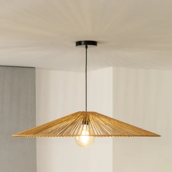 Brilagi - Lampadario LED a sospensione su cavo CERIA BOHO 1xE27/40W/230V Ø 90 cm marrone